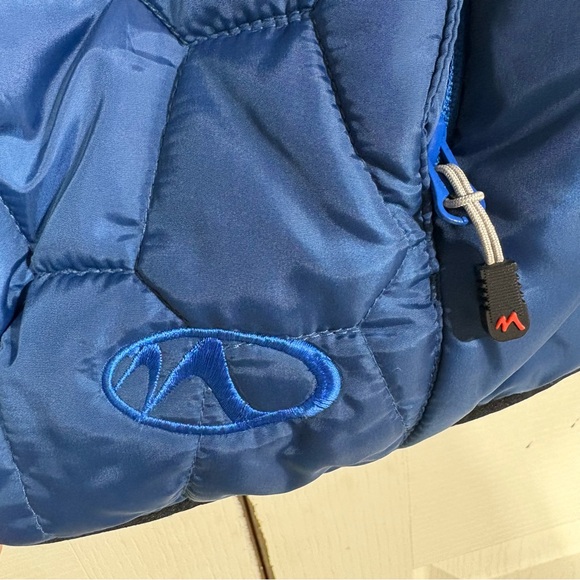 Marker Men’s Blue Quilted Padded Full Zip Coat Jacket Size XXL Font Zip Pockets - Picture 6 of 13